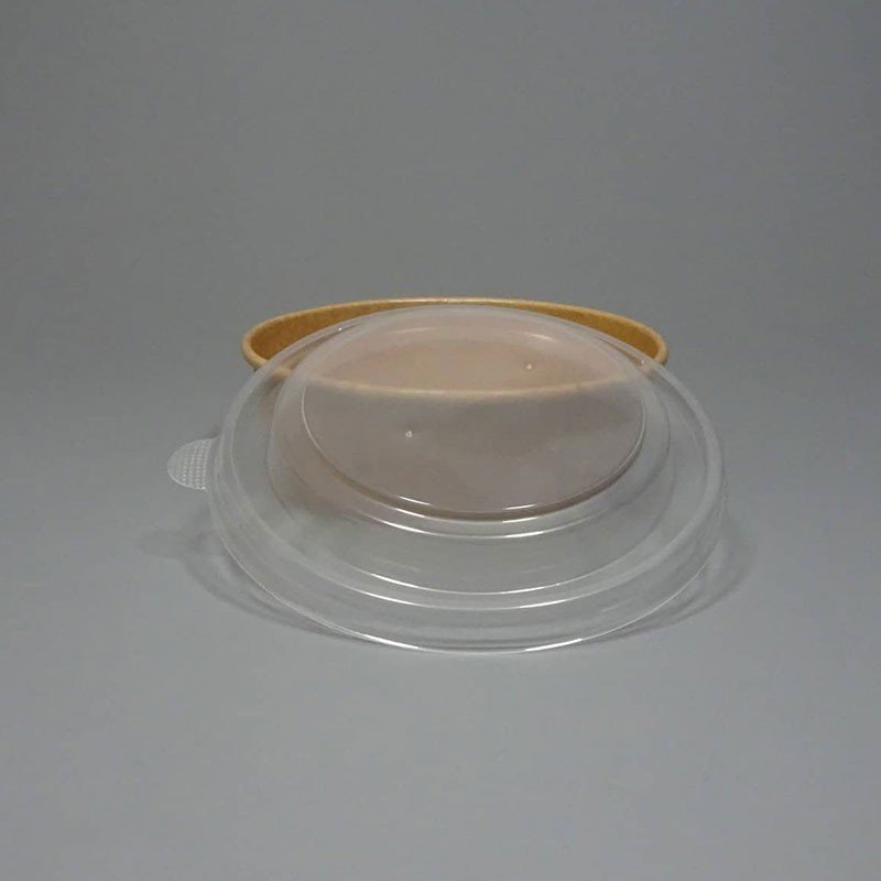 500cc Kraft Salad Bowl PET Lid GreenFeel