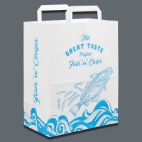 Fish and Chip Bags - Large, Handled