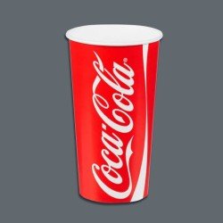 22oz Coke Cold Drink Paper Cup