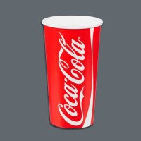 22oz Coke Cold Drink Paper Cup