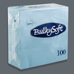 Sky Blue Lunch Napkin 2-Ply 1/4 33x33 cm