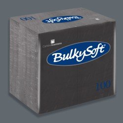 Black Dinner Napkin 2-Ply 40x40 cm