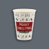 12oz Single Wall Christmas Paper Cup - GreenFeel