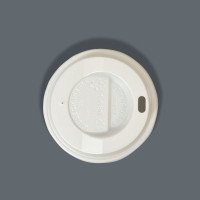 Compostable White Lids To Fit 8oz Paper Cups - GreenFeel