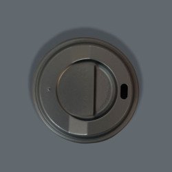 Compostable Black Lids To Fit 8oz Paper Cups - GreenFeel