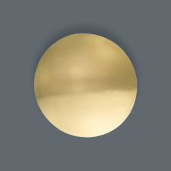 Gold Round Mirror Cake Board 7.7"