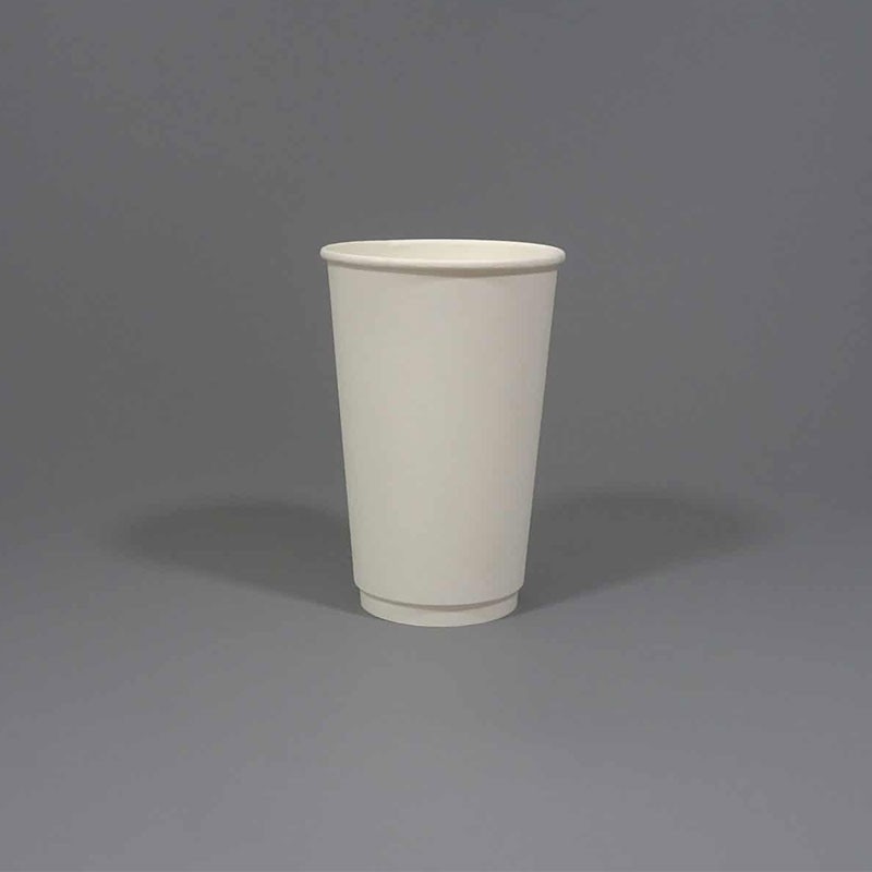 8oz Double Wall White Cups