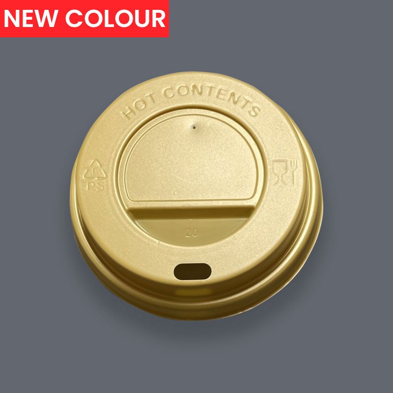 Gold Lids To Fit 8oz Paper Cups - GreenFeel