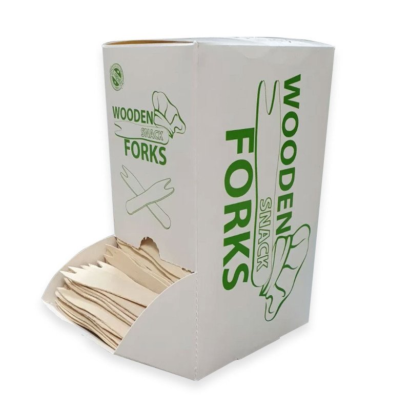 Biodegradable Wooden Chip Forks - GreenFeel