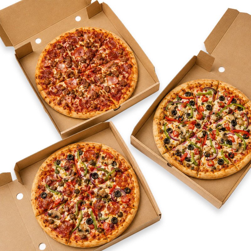 Brown Pizza Boxes | 7, 9, 10 & 12 Inch
