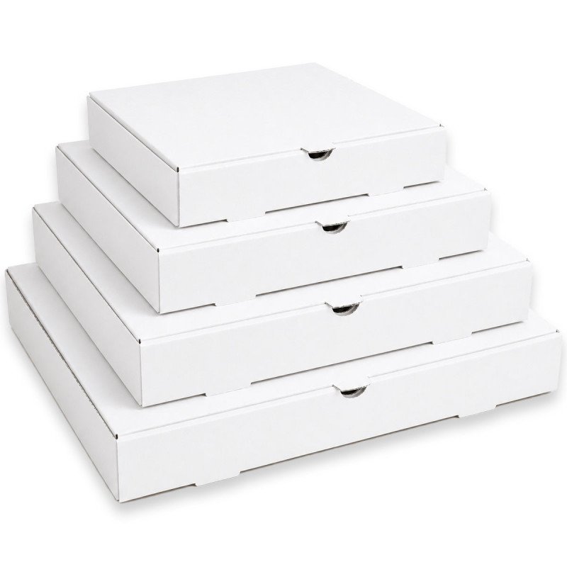 White Pizza Boxes | 7, 9, 10 & 12 Inch