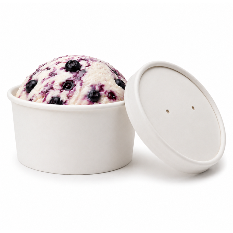 8oz Ice Cream Tubs with Lids Fridge/Freezer Safe