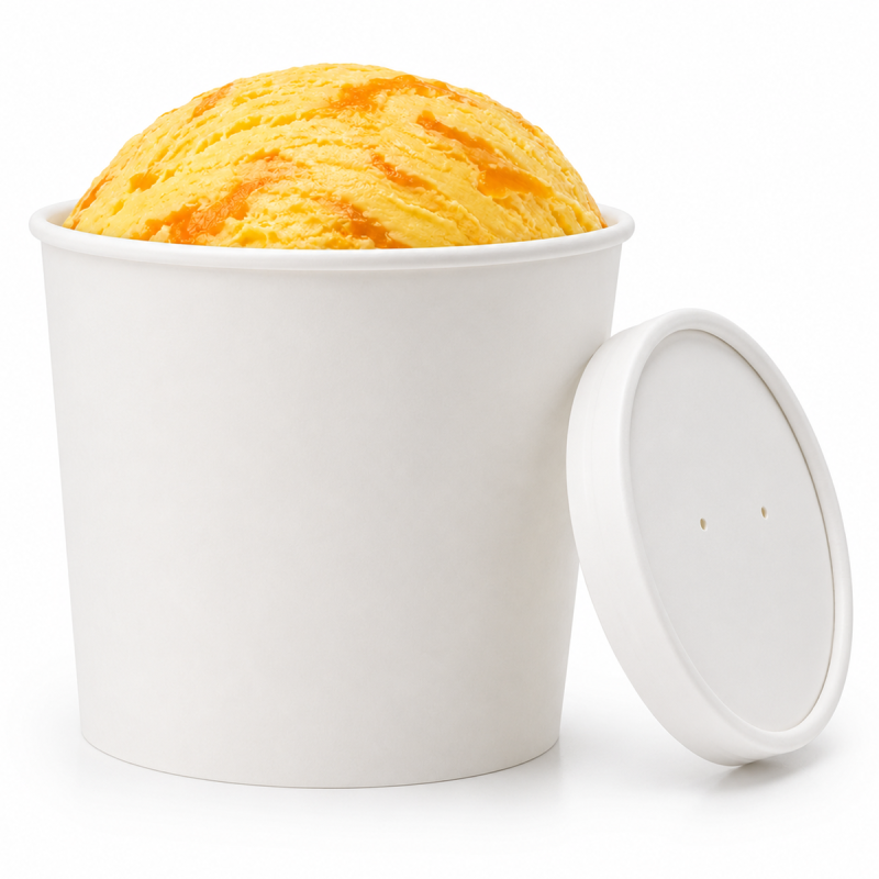 32oz Ice Cream Tubs with Lids Fridge/Freezer Safe