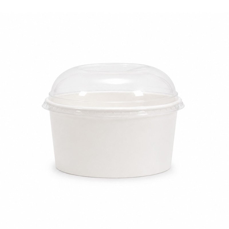 4oz White Paper Ice Cream Tubs