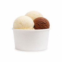 6oz White Paper Ice Cream Tubs