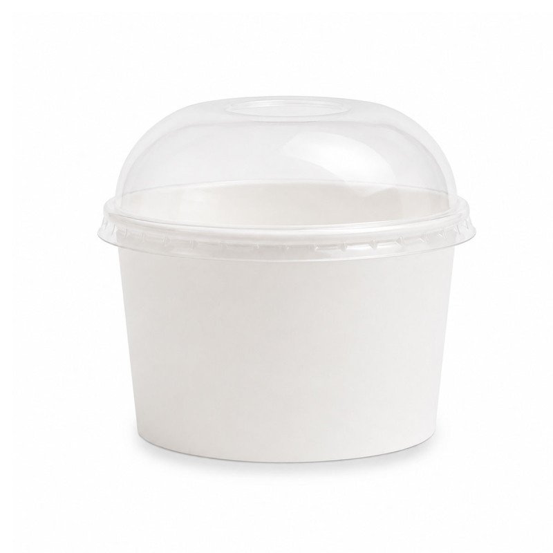 6oz White Paper Ice Cream Tubs