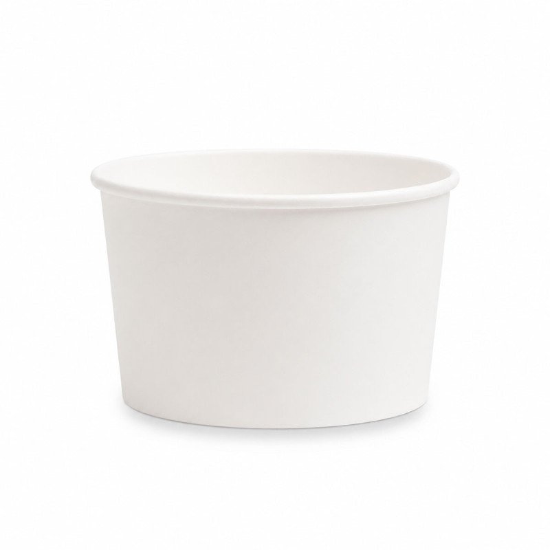 6oz White Paper Ice Cream Tubs