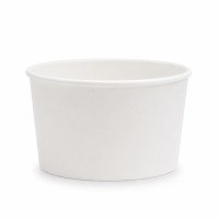 8oz White Paper Ice Cream Tubs