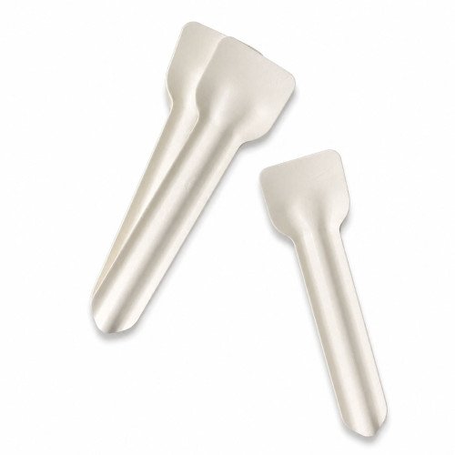 Paper Ice Cream Spoons - White 95mm