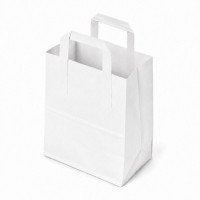 White Paper Bags with Handles | Small, Medium & Large