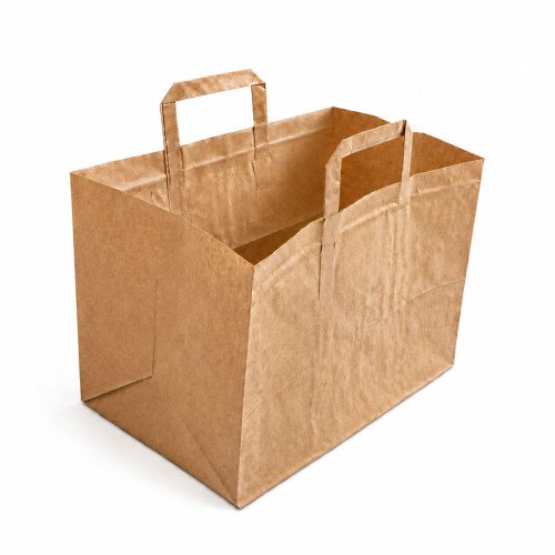Wide Base Paper Bags with Handles | Paper Carrier Bags