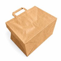 Wide Base Paper Bags with Handles | Paper Carrier Bags