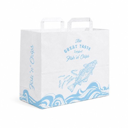 Fish and Chip Paper Bags with Handles | Chippy Bags