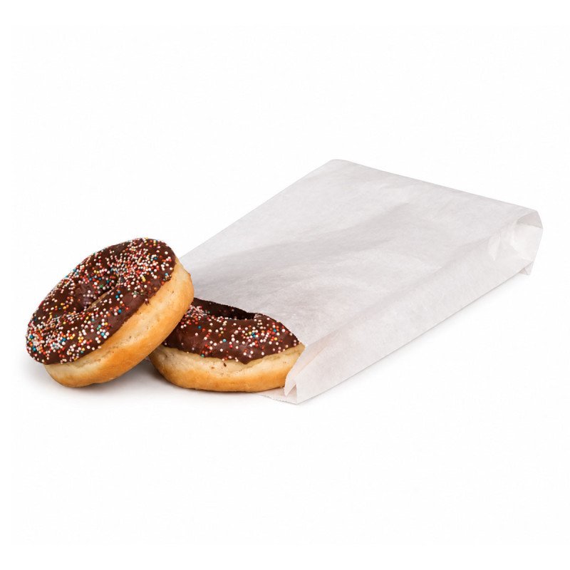 5.5 x 10" White Greaseproof Paper Bags - GreenFeel