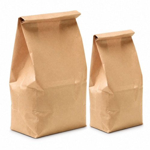 Kraft Paper Grab Bags | Small & Large Block Bottom Bags