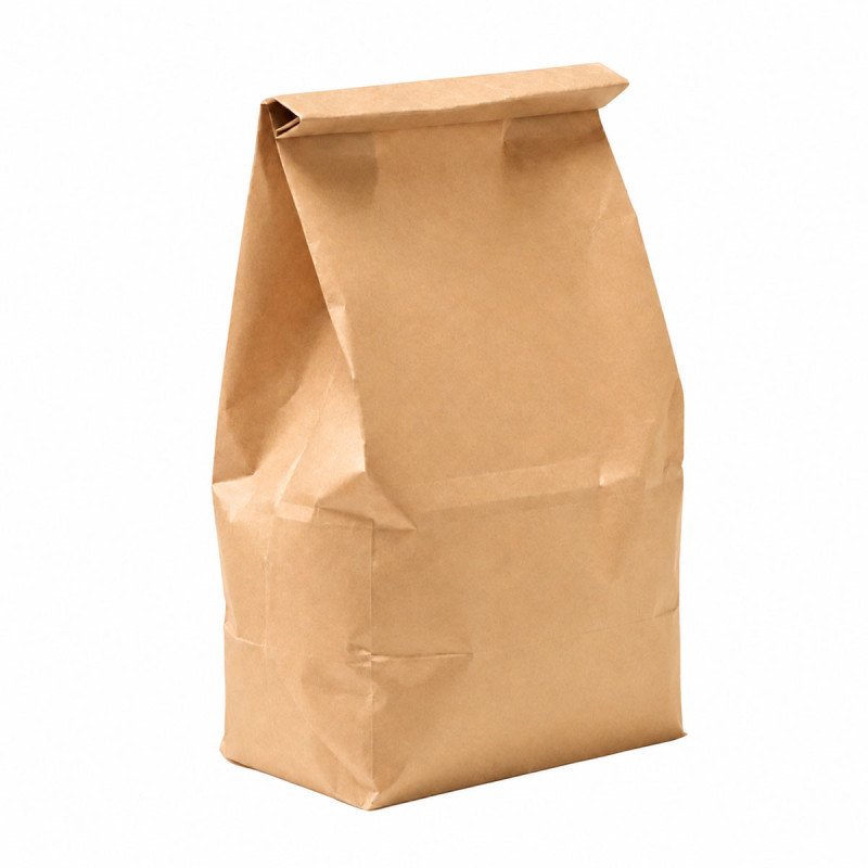 Kraft Paper Grab Bags | Small & Large Block Bottom Bags