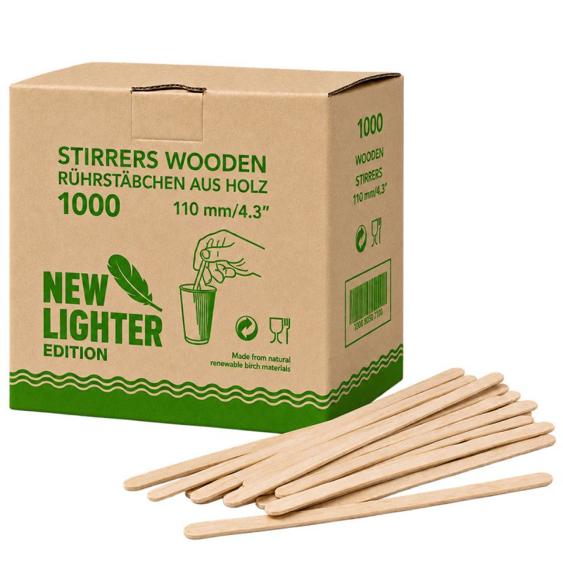 Wooden Coffee Stirrers - 4.3" / 5.5" / 7"