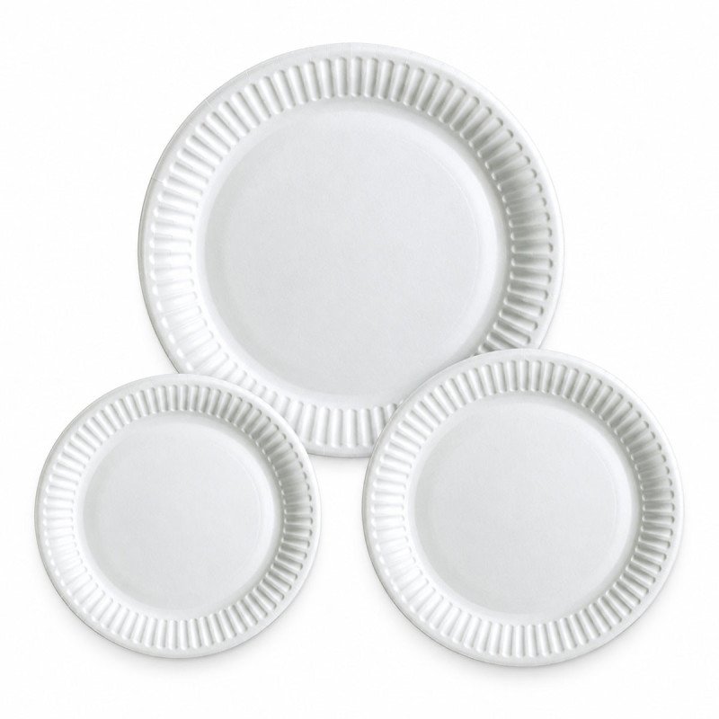 White Paper Plates | 6, 7 & 9 Inch