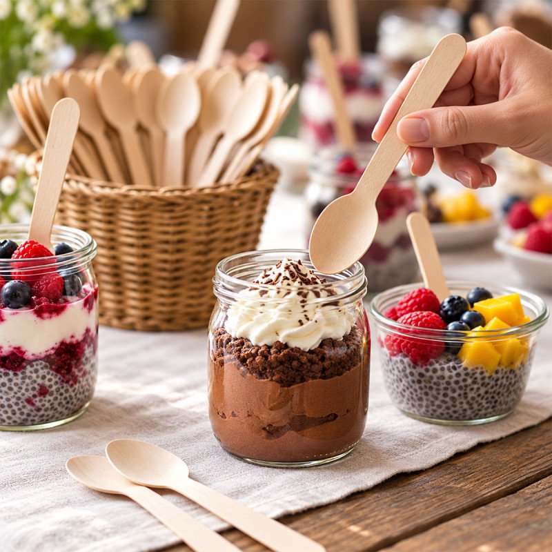 Disposable Wooden Spoons – 160mm | GreenFeel