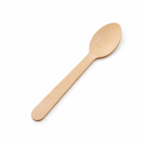 Disposable Wooden Teaspoons – 110mm | GreenFeel