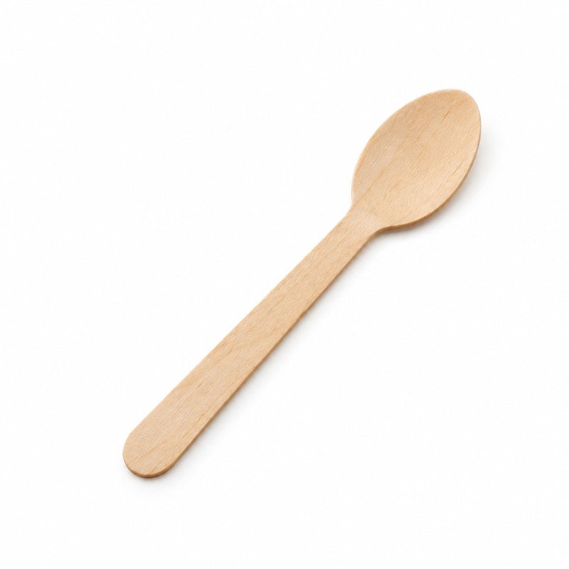 Disposable Wooden Teaspoons – 110mm | GreenFeel