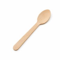 Disposable Wooden Teaspoons – 110mm | GreenFeel