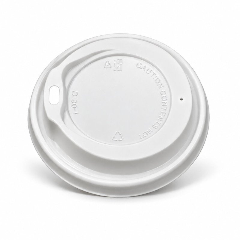 12/16/20oz White Sip Through Coffee Cup Lids