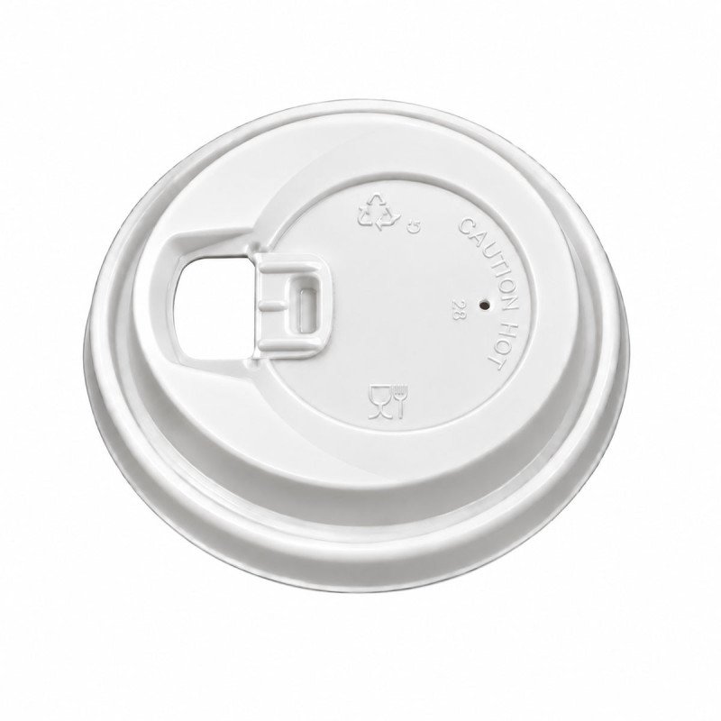 8oz White Sip-Lock Reclosable Paper Cup Lids