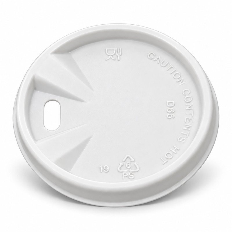 4oz White Sip Through Coffee Cup Lids