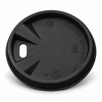 4oz Black Sip Through Coffee Cup Lids