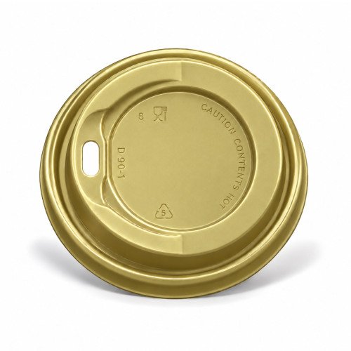12/16/20oz Gold Sip-Through Coffee Cup Lids