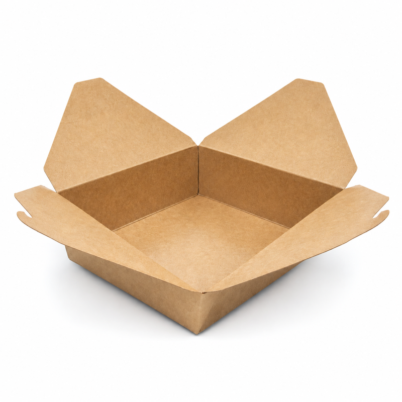51oz Brown Takeaway Deli Food Boxes - GreenFeel