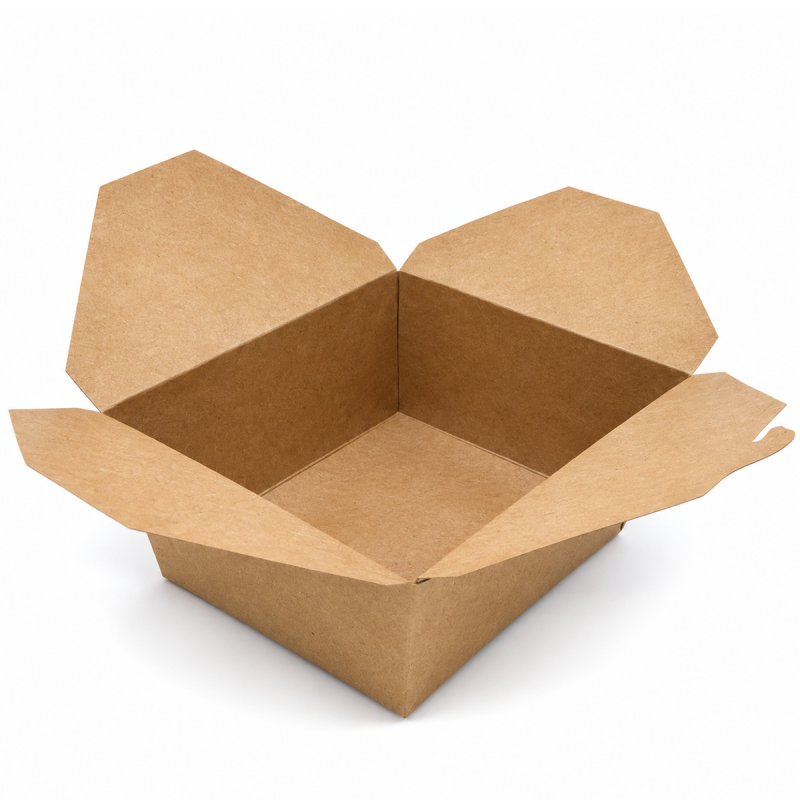 98oz Brown Takeaway Deli Food Boxes - GreenFeel
