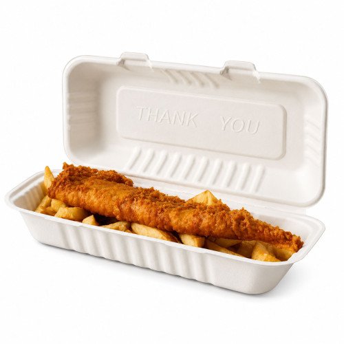 Extra Large Bagasse Fish and Chip Box