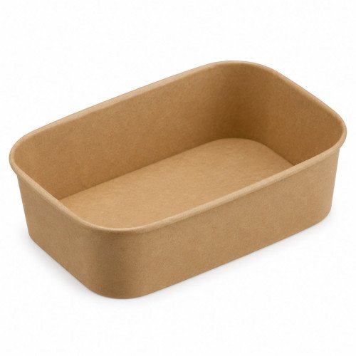 750ml Rectangular Kraft Bowl