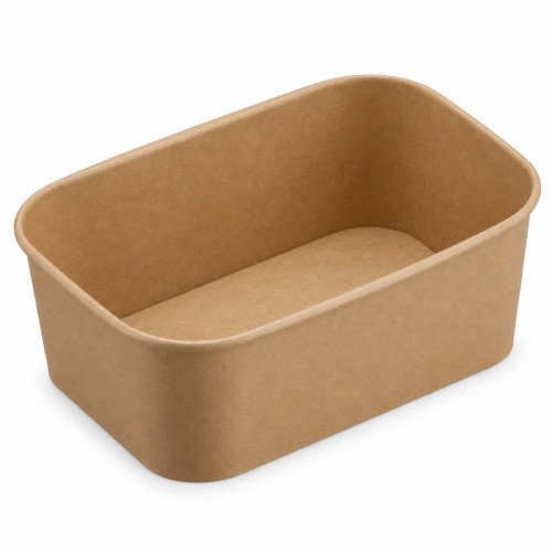 1000ml Rectangular Kraft Bowl