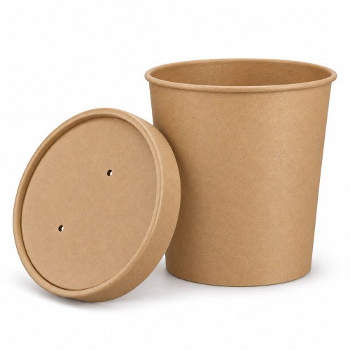 32oz Kraft Heavy Duty Soup Containers - GreenFeel