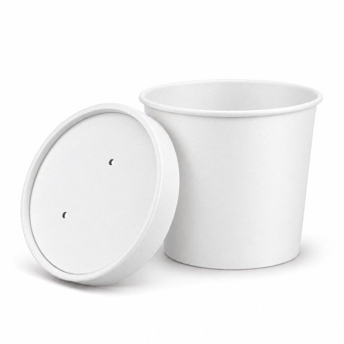 16oz White Heavy Duty Soup Containers - GreenFeel