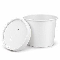 26oz White Heavy Duty Soup Containers - GreenFeel
