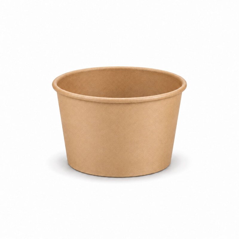 8oz Kraft Heavy Duty Soup Containers - GreenFeel